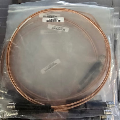 Huber+Suhner 141430002202 RF Coaxial Patch Cable Twin QMA Jumper (NEW)