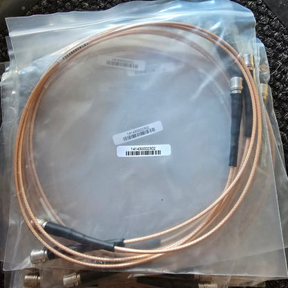 Huber+Suhner 141430002302 RF Coaxial Patch Cable Twin QMA Jumper (NEW)
