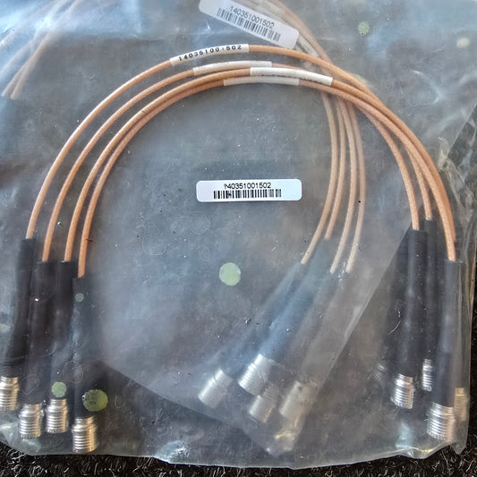 Huber+Suhner 140351001502 RF Coaxial Patch Cable Twin QMA Jumper (NEW)