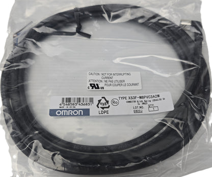 Omron XS3F-M8PVC3A2M Sensor Cable M8 3-Pin Right-Angle Female IP67 2m (NEW)