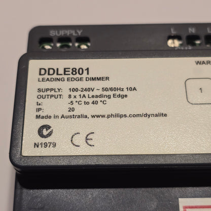 Philips DDLE801 Dynalite Leading Edge Dimmer Controller 8 Channel 1A 240V (Pre-owned)