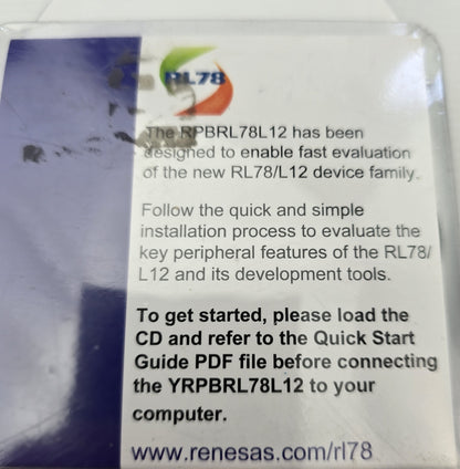Renesas YRPBRL78L12 Evaluation Board RL78/L12 MCU Promotional Kit (NEW)