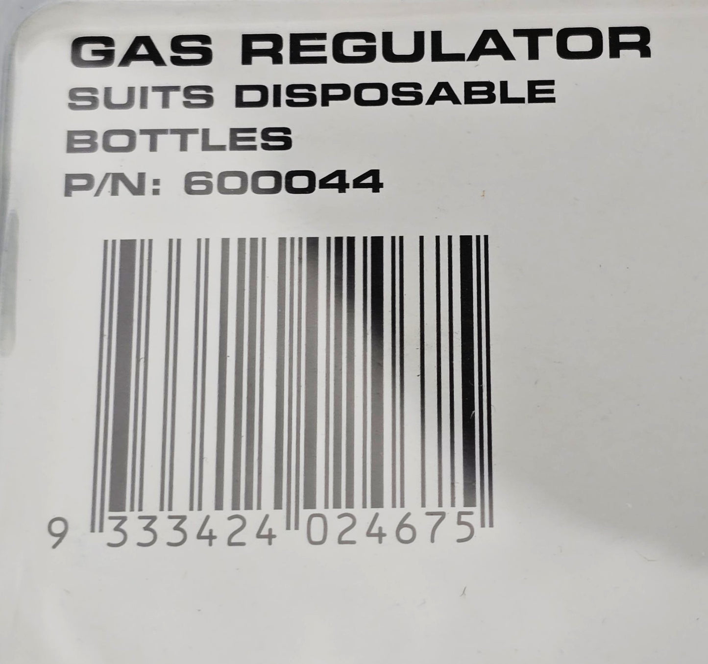 BOSSWELD 600044 Gas Regulator Suits Disposable Bottles (NEW Sealed)