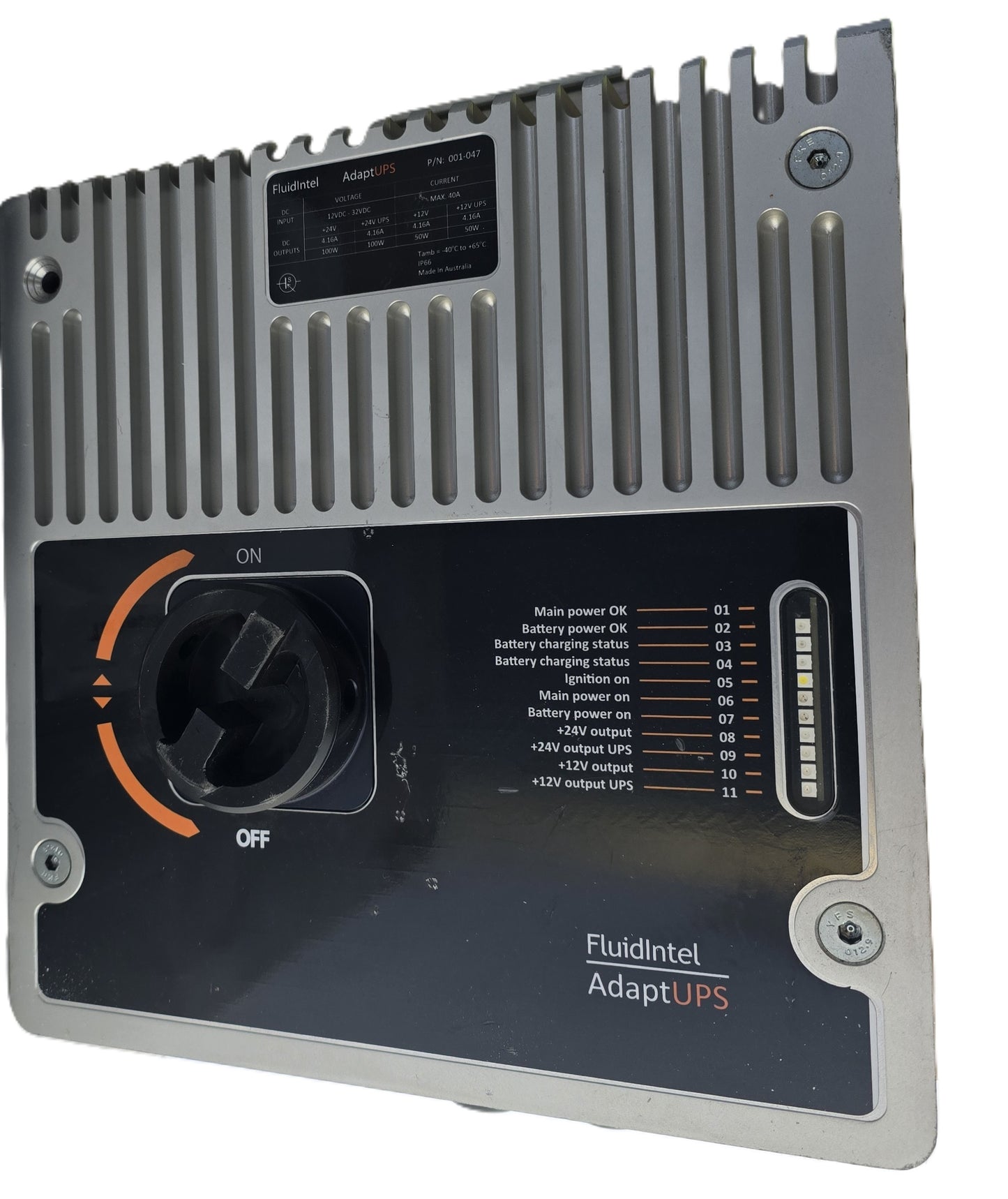 FluidIntel 001-047 AdaptUPS Industrial DC UPS Power 12–32V IP66 (Pre-owned)