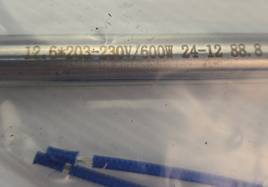 Mytee E572 Heating Rod 600W 230V Cartridge Heater Element 12.6×203mm (NEW)