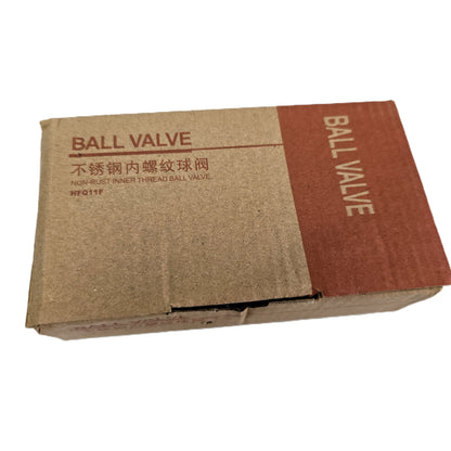 OEM HFQ11F 1/2 Inch 304 SS Ball Valve Internal Thread (2 Pack] (NEW In Box)