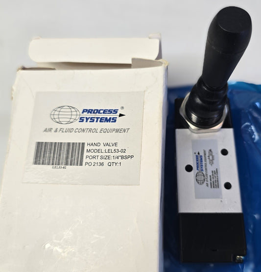 Process Systems LEL53-02 Hand Valve 1/4" BSPP Air & Fluid Control Equipment