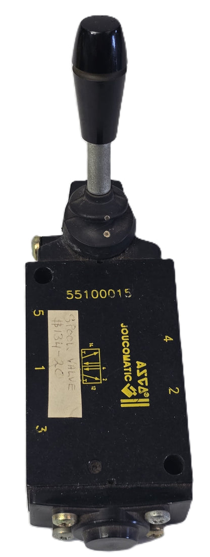 ASCO Joucomatic 55100015 Manual Spool Valve 5/2 Way Pneumatic Lever Operated