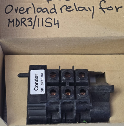 Condor Relay Condor SK R3/16,0 Overload Relay for MDR3 / MDR Pressure Switch 201465 ...