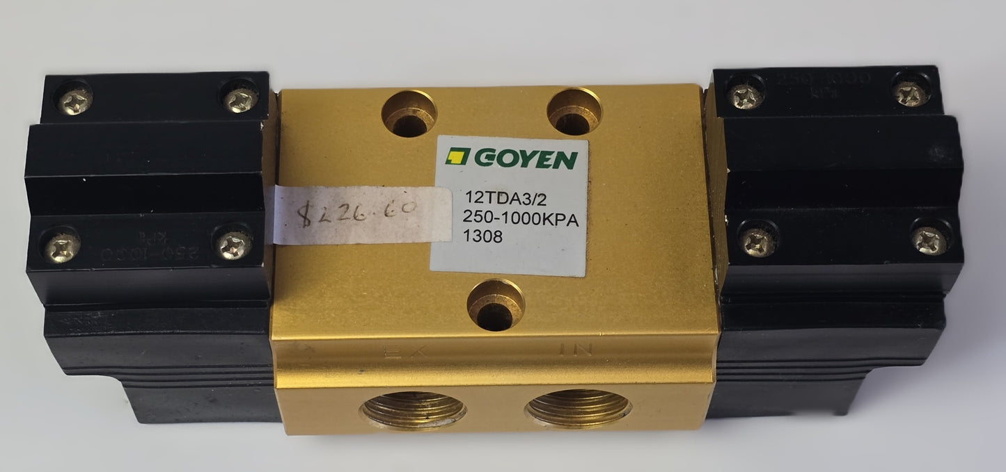 Goyen 12TDA3/2 Pulse Jet Valve 250–1000 kPa Diaphragm Valve (Pre-owned)