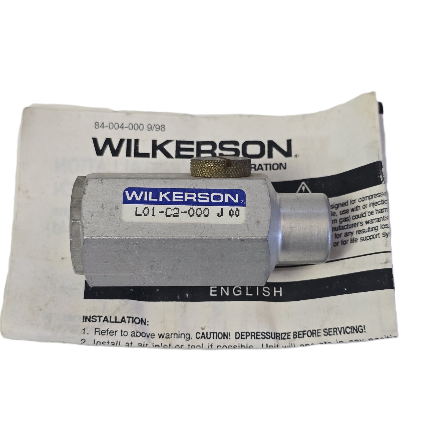 Wilkerson L01-C2-000 Pneumatic Air Line Lubricator (NEW In Box)
