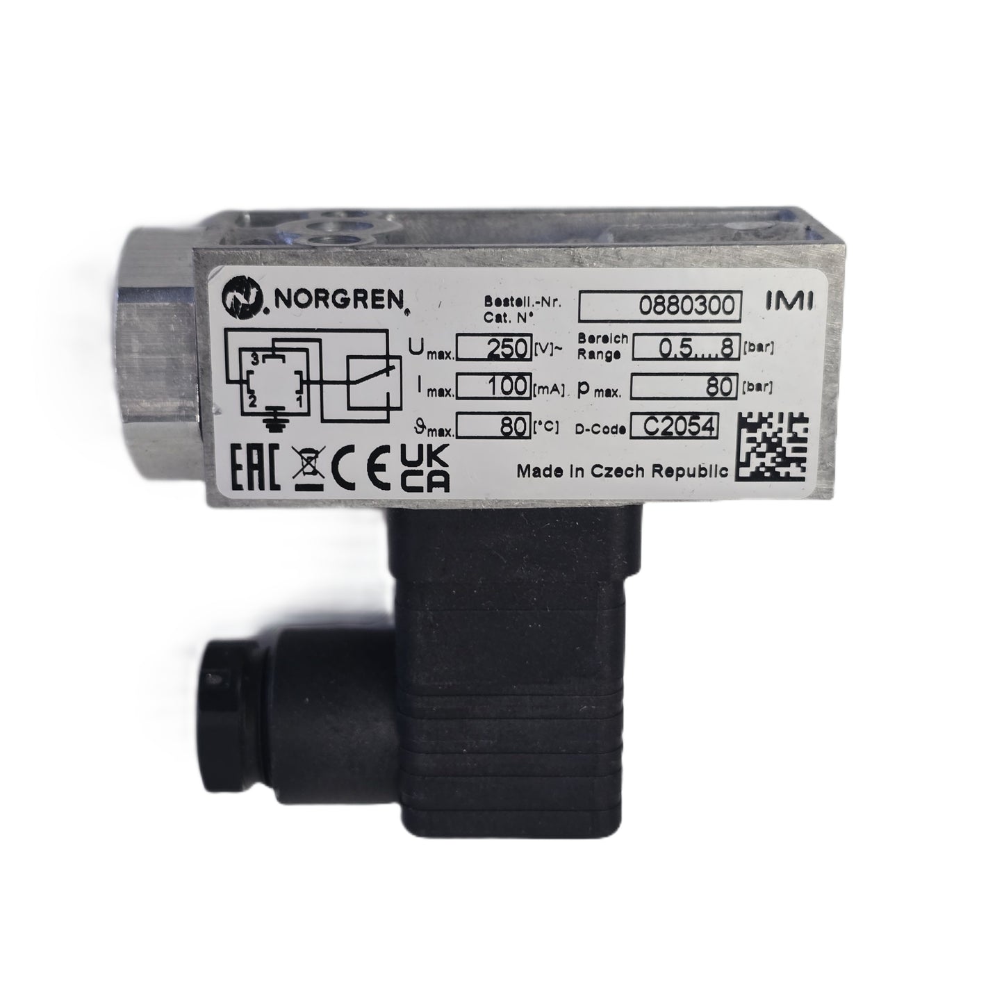 IMI Norgren 803000 Pneumatic Pressure Regulator Valve 250 Bar 80 L/min (NEW)