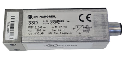 IMI Norgren 0863644 33D Pressure Switch C0074 4–20 mA (NEW In Box)