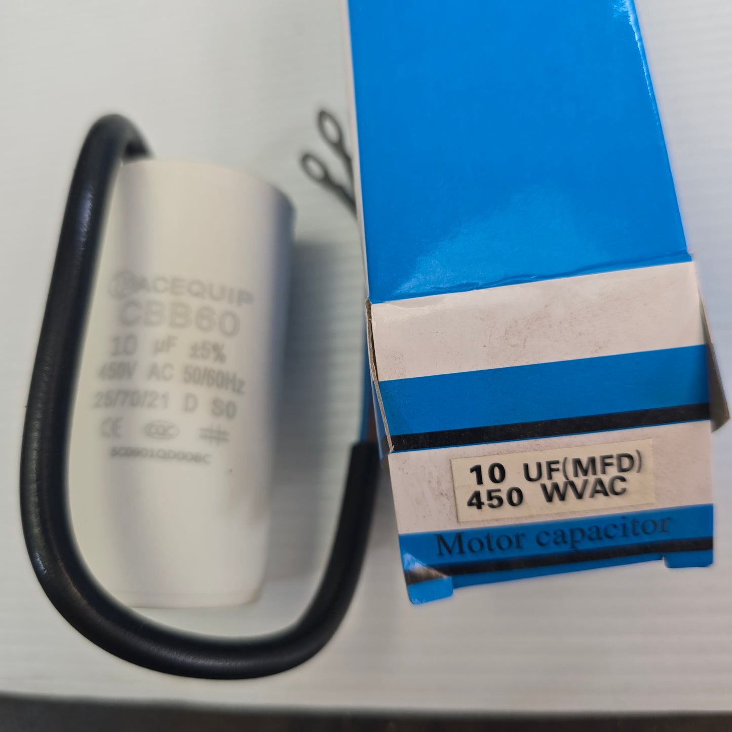 ACEQUIP CBB60 Single Phase Multipurpose Capacitor -Cables (NEW)