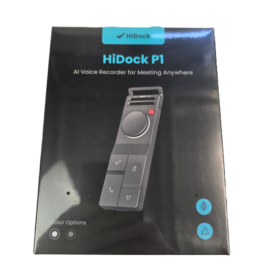 HiDock HDP100SG P1 AI voice recorder Meeting Note-Taker with Case (NEW Sealed)
