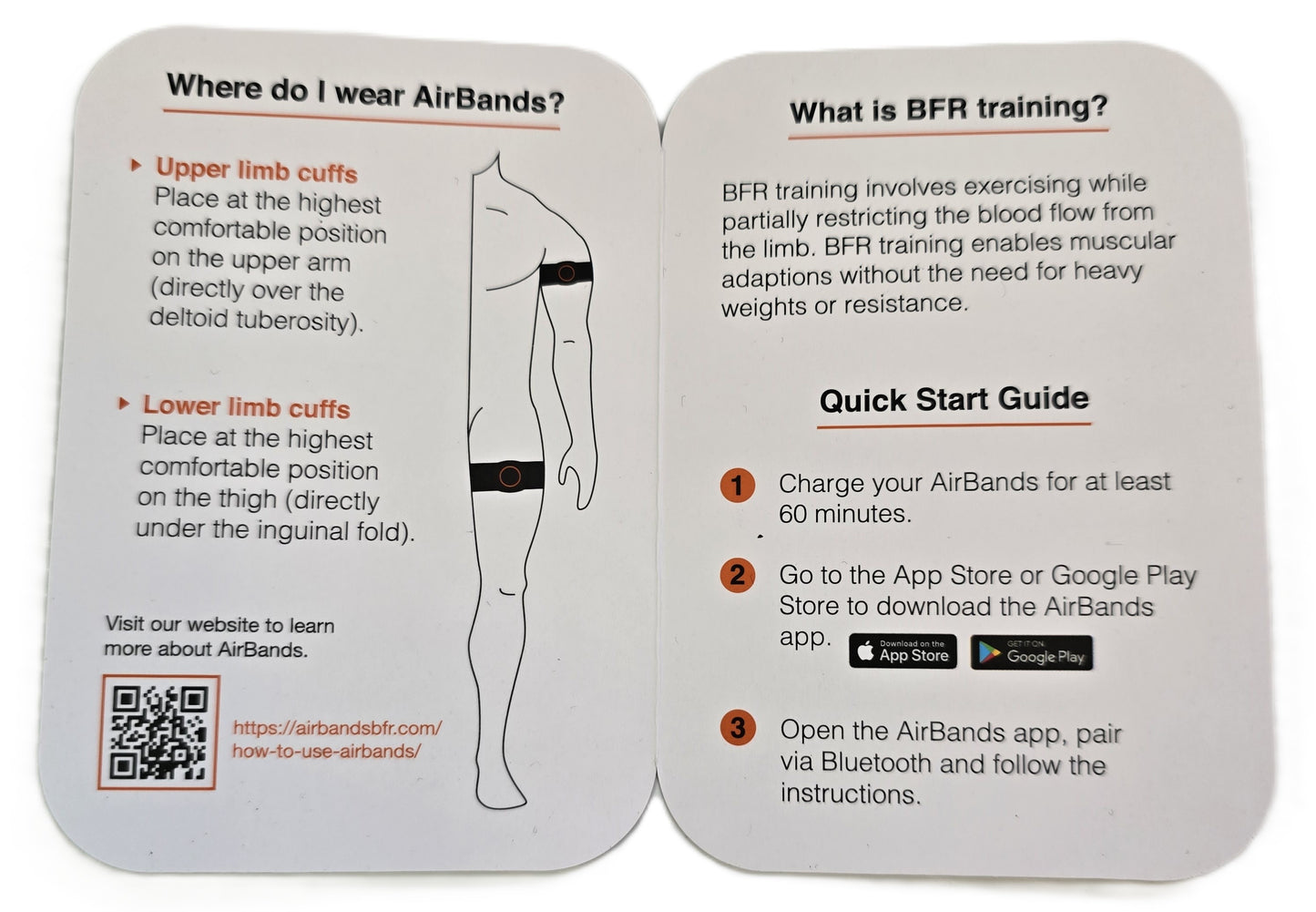 AirBands Large Wireless BFR Cuffs Version 2.0 for Legs (NEW Sealed)