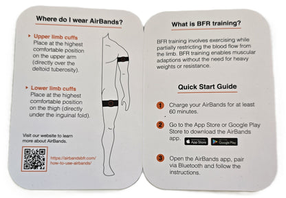 AirBands Large Wireless BFR Cuffs Version 2.0 for Legs (NEW Sealed)