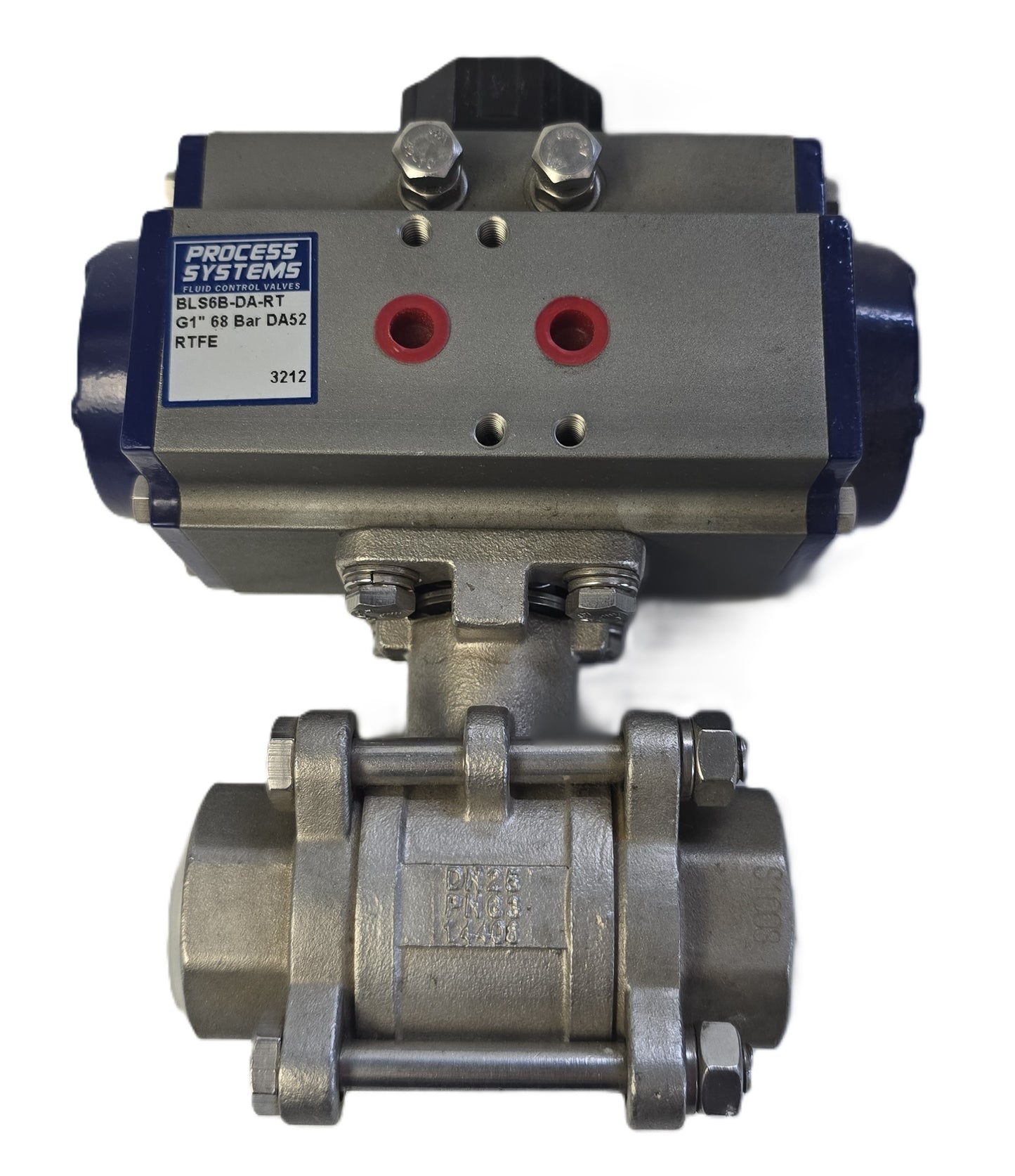Process-Systems BLS6B-DA-RT Pneumatic Ball Valve G1" 68 Bar BSP (New Opened)