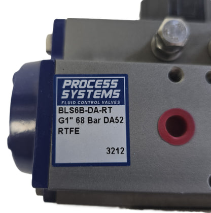 Process-Systems BLS6B-DA-RT Pneumatic Ball Valve G1" 68 Bar BSP (New Opened)