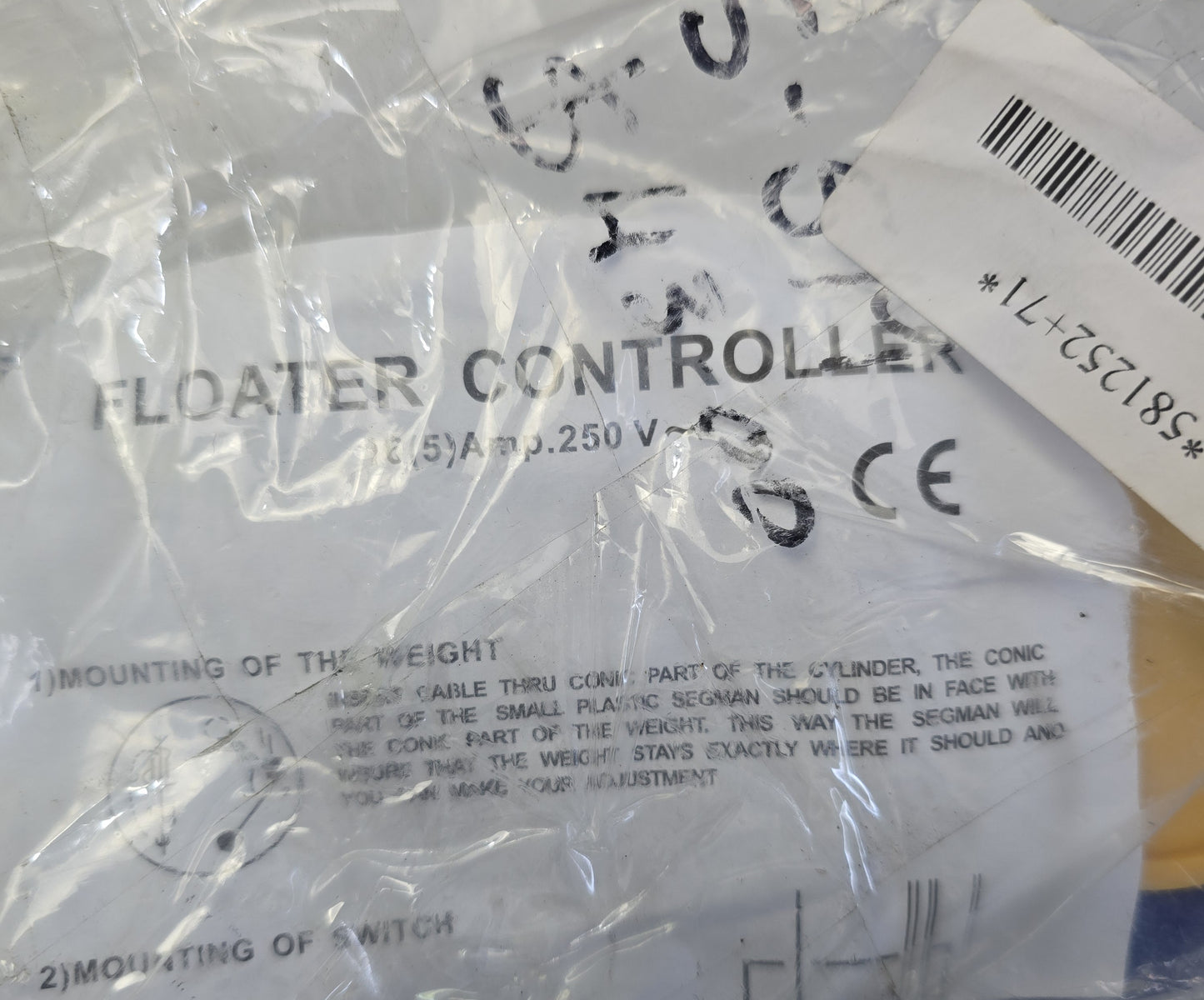 Float Switch 5m Cable Water Pump Level Control (NEW Sealed)