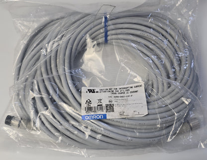 OMRON XS5W-D421-L81-F Sensor/Control Cable Assembly 20m M12 4-Pin (NEW Sealed)