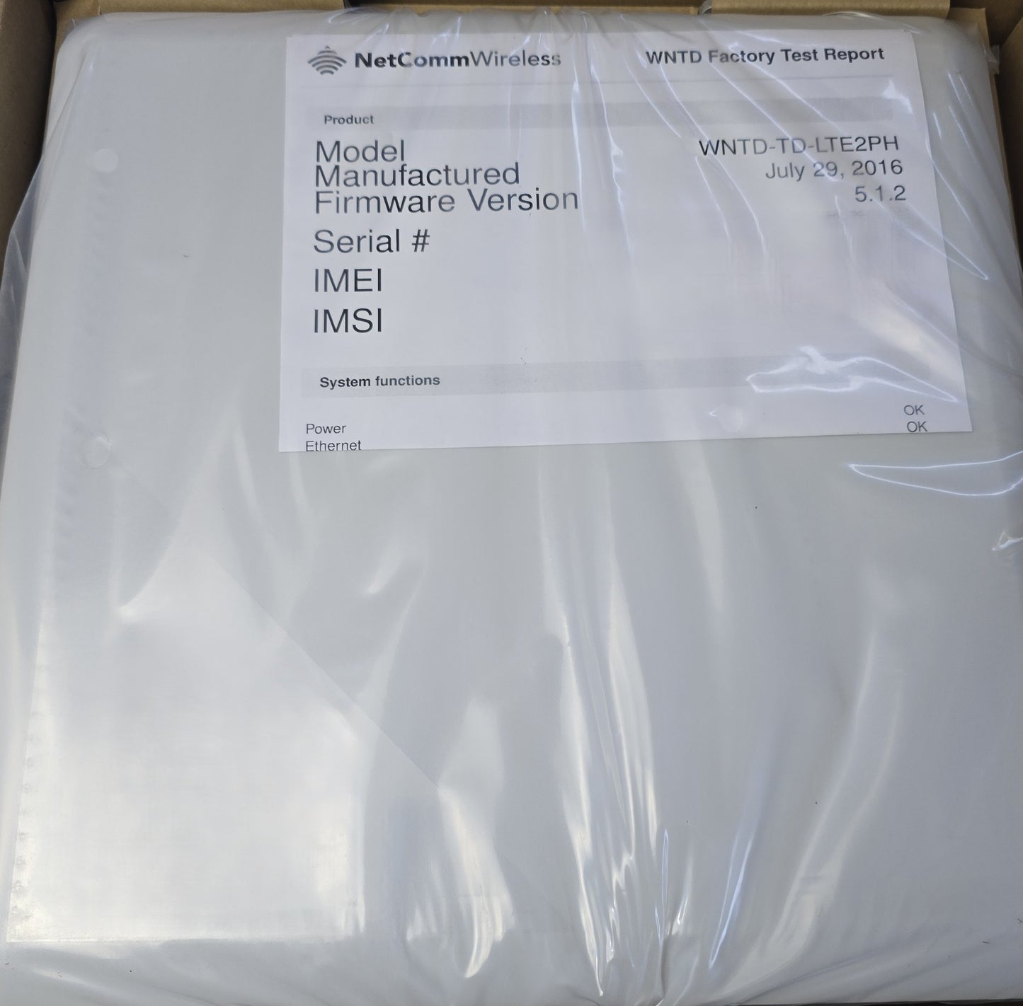 NetComm WNTD-TD-LTE2PH Wireless Outdoor LTE Antenna 26 dBm 16 dBi (NEW In Box)