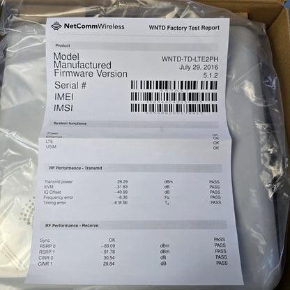 NetComm WNTD-TD-LTE2PH Wireless Outdoor LTE Antenna 26 dBm 16 dBi (NEW In Box)