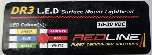 RedLine RL-DR3-R Red DR3 LED 3W Perimeter Light Head RedFleet (NEW In Box)