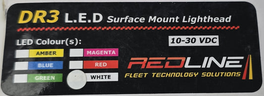 RedLine RL-DR3-W White DR3 LED 3W Perimeter Light Head RedFleet (NEW In Box)