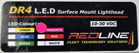 RedLine RL-DR4-M Magenta DR4 LED 4W Perimeter Light Head RedFleet (NEW In Box)