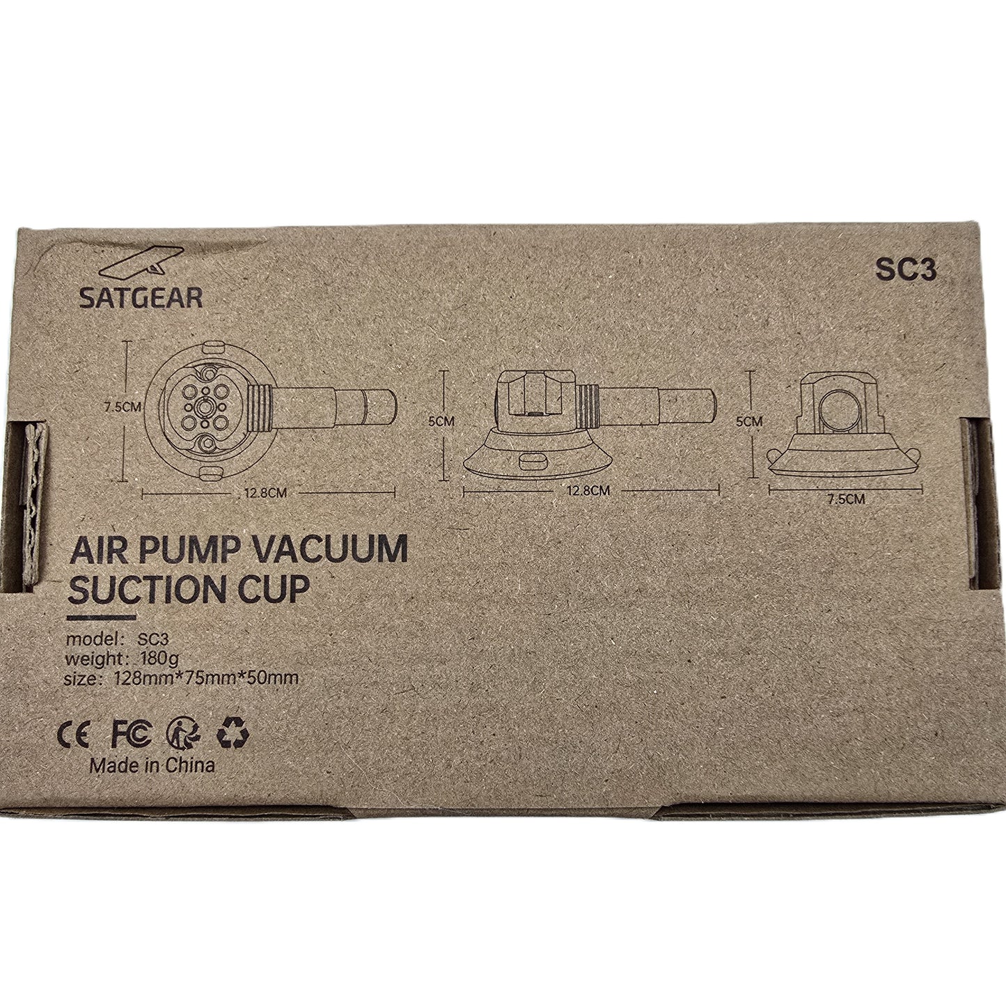 SATGEAR SC3 3" Suction Cup Mounts for Starlink Dish Car 4WD (NEW In Box)