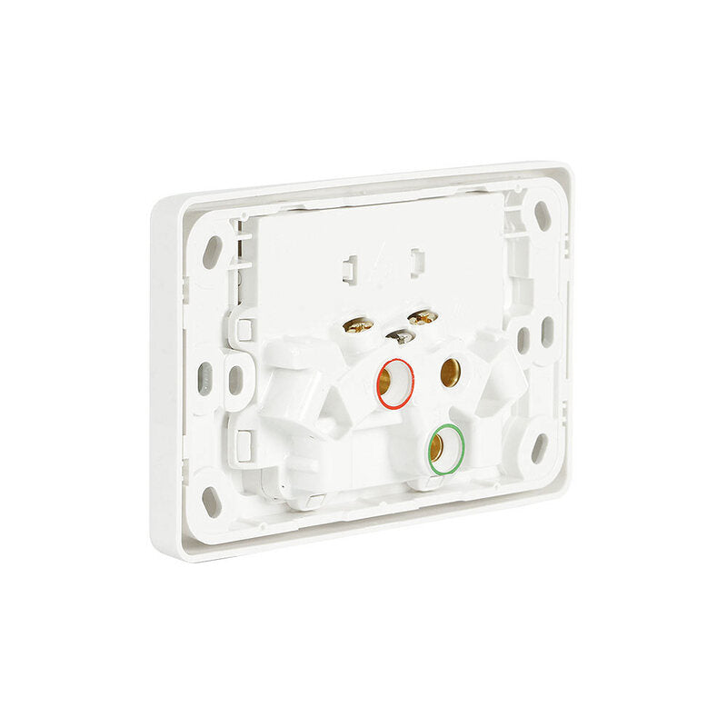 Clipsal 2025-WE Twin Switch Socket Outlet 250V 10A 2000 Series
