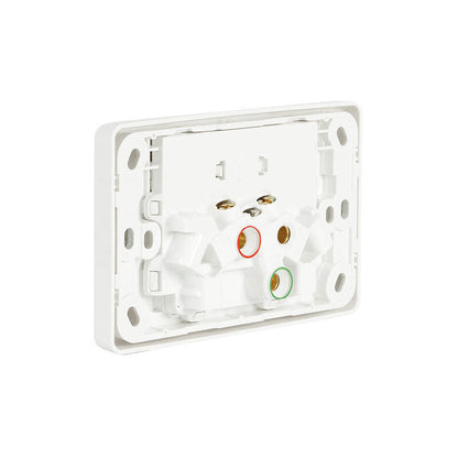 Clipsal 2025-WE Twin Switch Socket Outlet 250V 10A 2000 Series