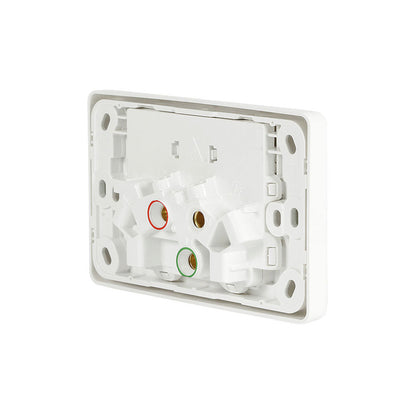 Clipsal 2025-WE Twin Switch Socket Outlet 250V 10A 2000 Series