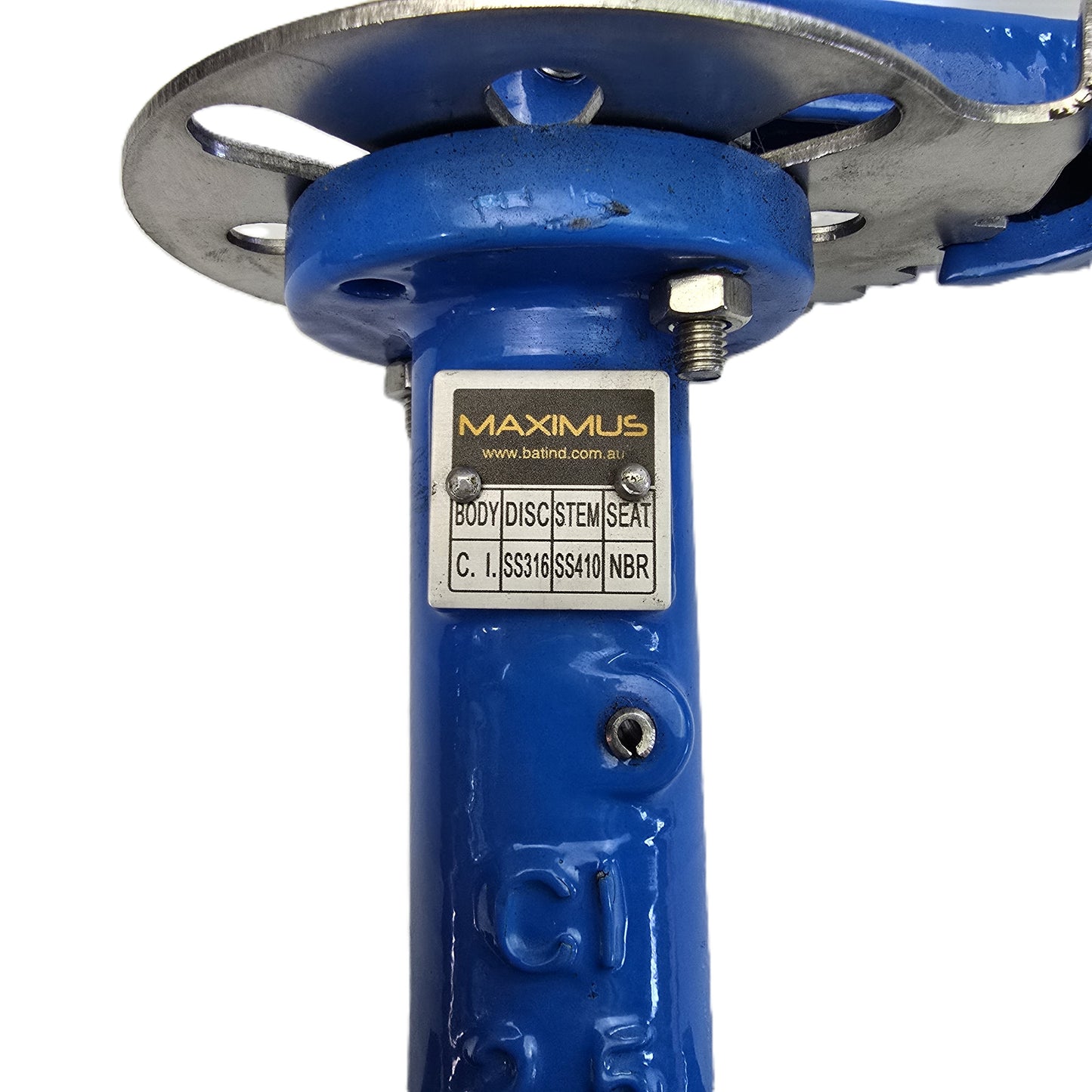 MAXIMUS CIVBFW-065 Cast Iron Wafer Butterfly Valve 65mm PN16 Lever (NEW)