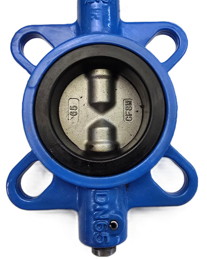 MAXIMUS CIVBFW-065 Cast Iron Wafer Butterfly Valve 65mm PN16 Lever (NEW)