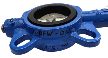 MAXIMUS CIVBFW-065 Cast Iron Wafer Butterfly Valve 65mm PN16 Lever (NEW)
