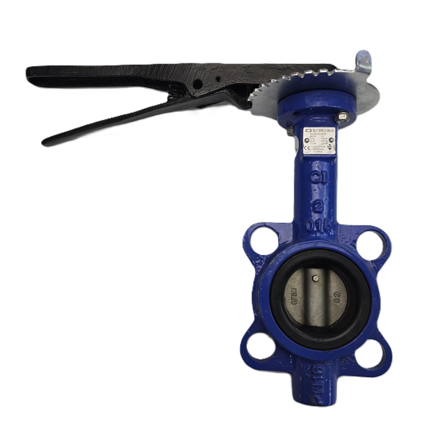 ARITA CBV-L-W-050 DN50 Wafer Butterfly Valve PN16 Lever EPDM Seat SS Disc (NEW)