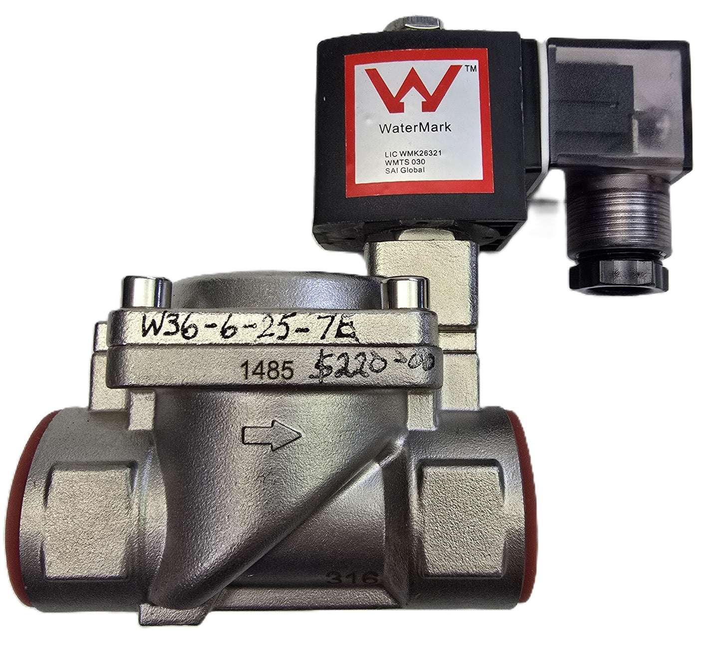 Process-Systems W36-6-25-7E Solenoid valve 1" RP DN25 16b 12V IP65 (New Opened)