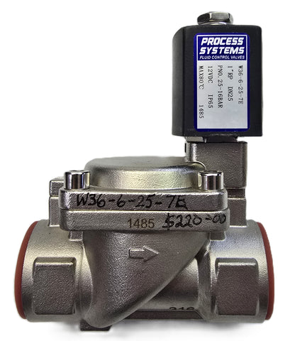 Process-Systems W36-6-25-7E Solenoid valve 1" RP DN25 16b 12V IP65 (New Opened)