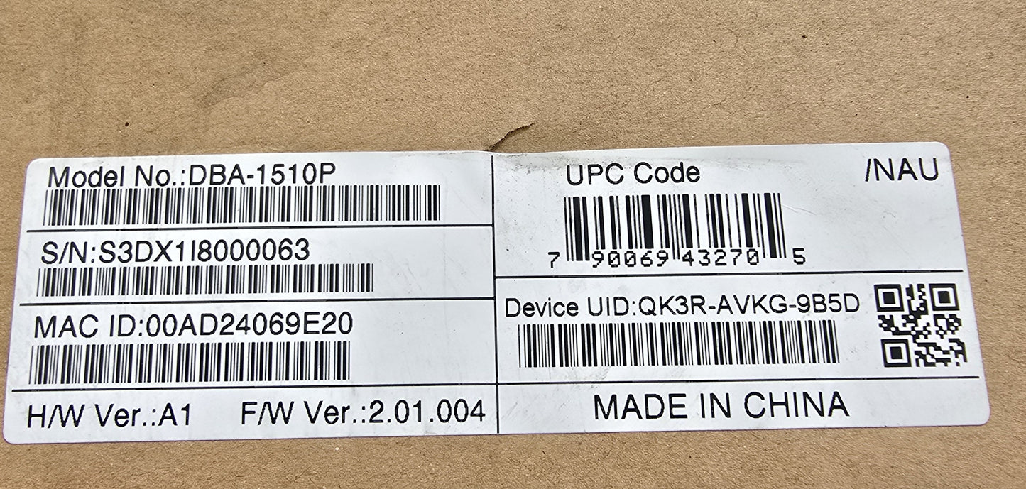 D-Link DBA-1510P PoE Dual Band Wireless AC Access Point (NEW In Box)