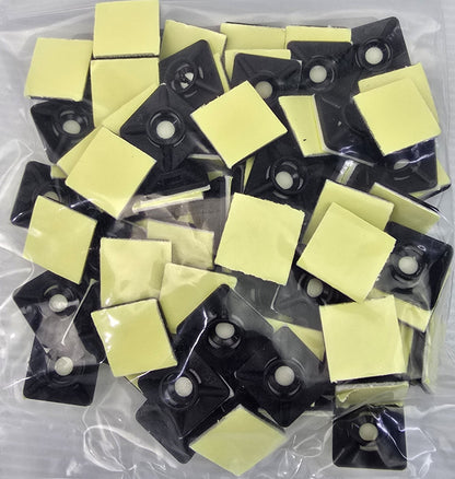 JayLec CT4012 Cable Tie Base/Mount 19x19mm Max 3.5mm [1000Pack] (NEW Sealed)