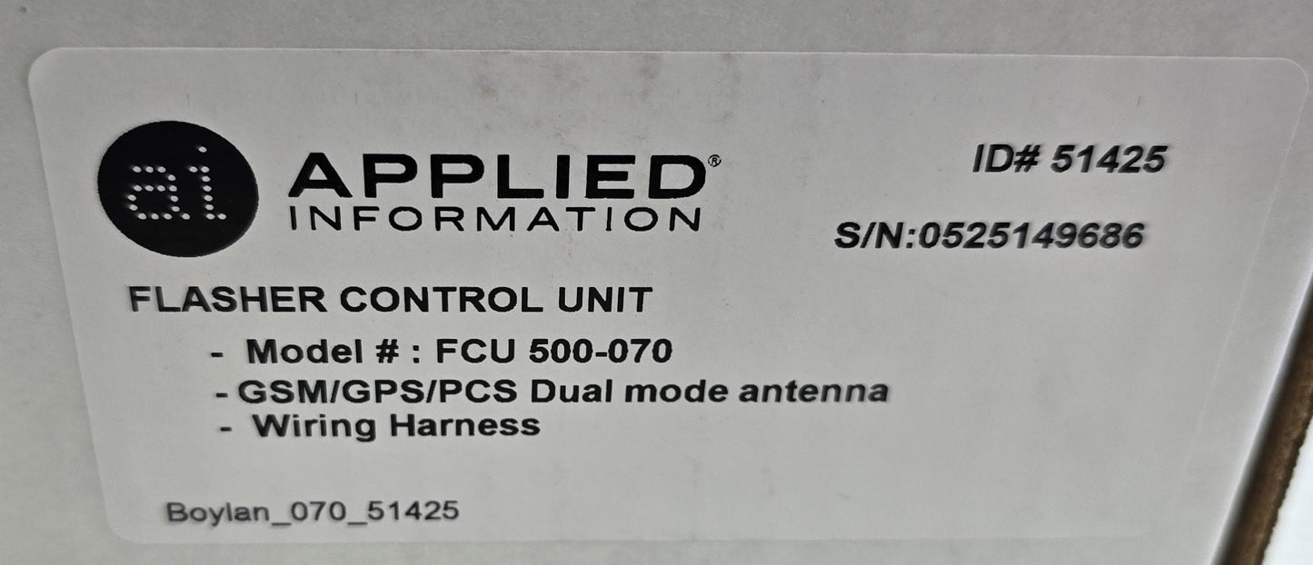 Applied-Information FCU500-070 Flasher Control Unit GSM/GPS PCS (NEW In Box)