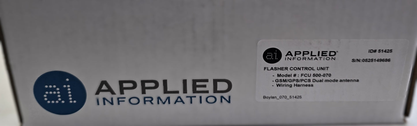 Applied-Information FCU500-070 Flasher Control Unit GSM/GPS PCS (NEW In Box)