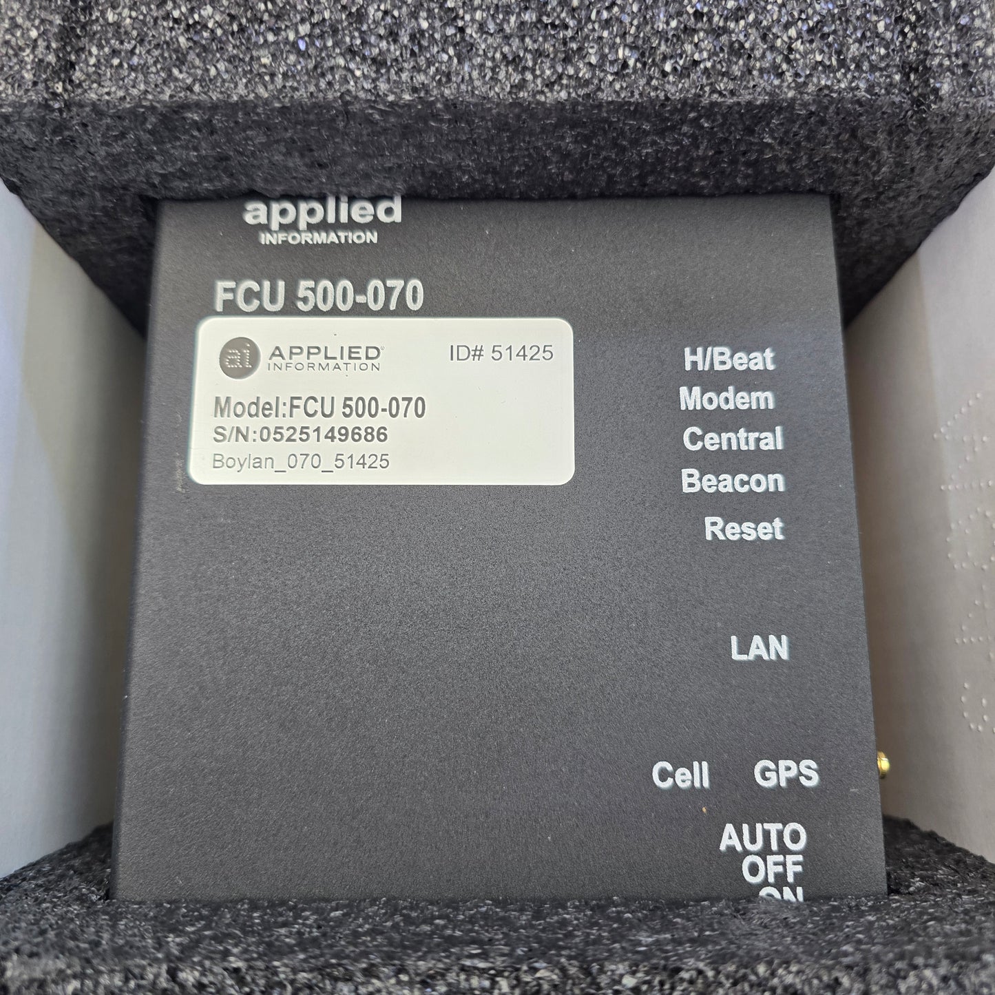 Applied-Information FCU500-070 Flasher Control Unit GSM/GPS PCS (NEW In Box)