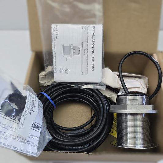 Raymarine A80570 Depth Transducer 20° Tilted 50/200kHz Thru-Hull (NEW In Box)