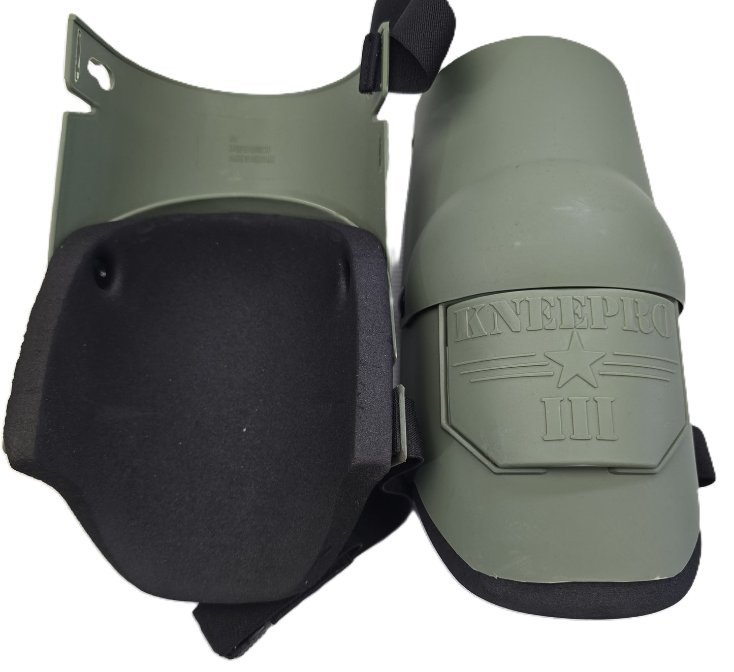 KneePro S96112 Ultra Flex III Knee Pads OD Green Heavy Duty Work (NEW)
