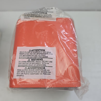 Linemaster 522-B14 Full Guard Foot Switch Heavy Duty Orange (NEW In Box)