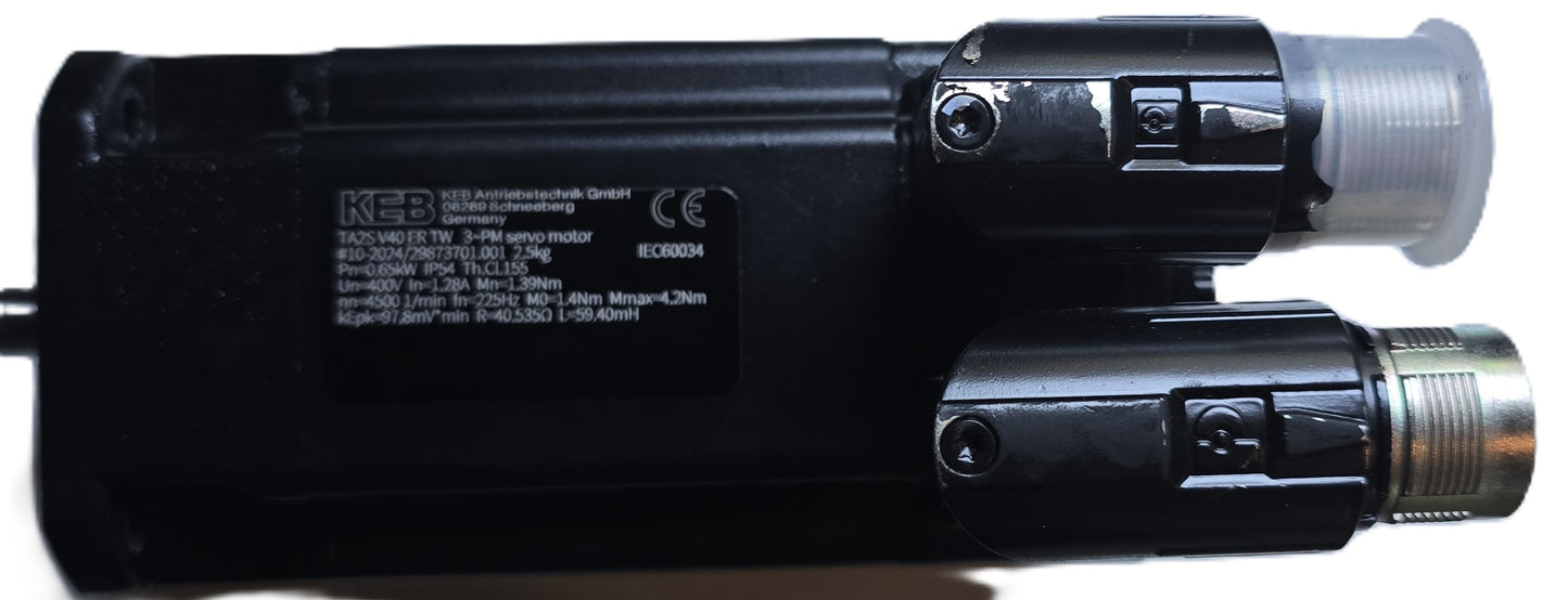 KEB TA2S-V40-ER-TW 0.65kW Servo Motor 400V 4500RPM IEC60034 (New Opened)