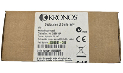 Kronos 8602801-001 Touch ID FVM Biometric Time Clock Terminal (NEW Sealed)